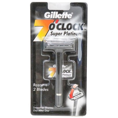 GILLETTE 7 O'CLOCK SUPER PLATINUM RAZOR